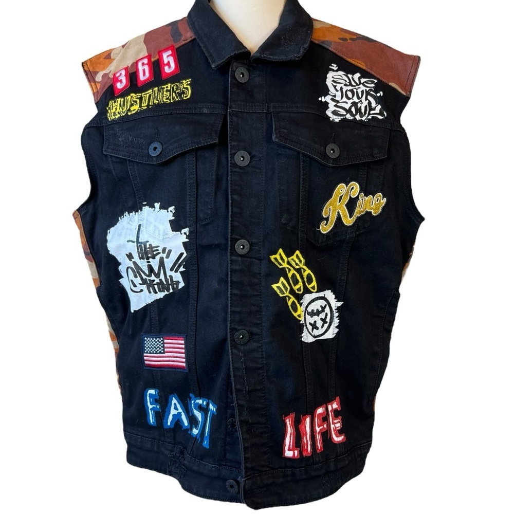 Kloud 9 Denim Patchwork Vest